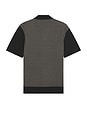 view 2 of 4 Essex Short Sleeve Geo Knit Shirt in Black