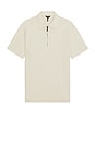 view 1 of 3 Short Sleeve Zip Polo in Oatmeal