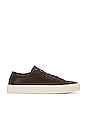 view 1 of 6 Edge Lo Top Premium Sneaker in Dark Brown
