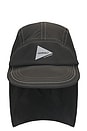 view 1 of 4 x and wander Brushed Nylon Sunshade Cap in Charcoal