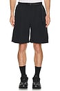 view 5 of 6 Nylon Loose Short in Black