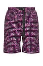 view 1 of 6 Nylon Packable G-Short in Batik Purple