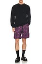 view 6 of 6 Nylon Packable G-Short in Batik Purple