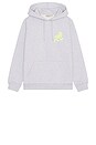 view 5 of 5 Running Man Hooded Sweatshirt in Heather Grey