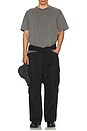 view 6 of 6 x and wander Military Wide Pant in Black