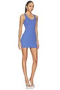 view 2 of 4 Rib Logo Lounge Tank Dress in Royal Blue & Blue