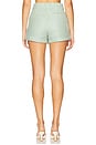 view 4 of 6 Tweed Pleated Mini Skirt in Light Green