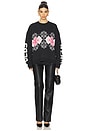 view 5 of 6 Hello Kitty Argyle Sweater in Black