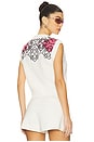 view 1 of 6 Hello Kitty Argyle Gilet in Off White