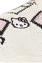 view 6 of 6 Hello Kitty Argyle Gilet in Off White