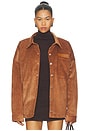 view 1 of 5 Corduroy Overshirt in Tobacco