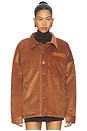 view 2 of 5 Corduroy Overshirt in Tobacco