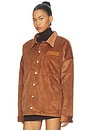 view 3 of 5 Corduroy Overshirt in Tobacco