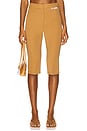 view 1 of 6 Cupro Tailoring Capri Trousers in Tobacco