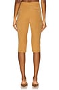view 4 of 6 Cupro Tailoring Capri Trousers in Tobacco