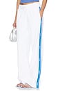 view 1 of 7 Logo Tape Straight Sweatpant in Optic White & Blue