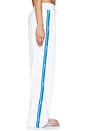 view 4 of 7 Logo Tape Straight Sweatpant in Optic White & Blue