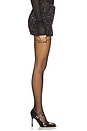 view 3 of 6 Metallic Mini Skirt in Black