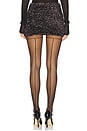view 4 of 6 Metallic Mini Skirt in Black