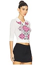 view 2 of 5 Hello Kitty Argyle Polo in Off White