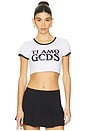 view 1 of 4 Ti Amo Crop T-shirt in Optic White
