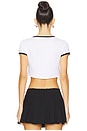 view 3 of 4 Ti Amo Crop T-shirt in Optic White