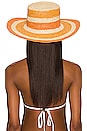 view 2 of 3 Canarias Hat in Yellow & Orange