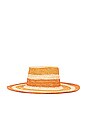 view 3 of 3 Canarias Hat in Yellow & Orange