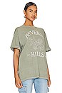 view 3 of 5 Beverly Hills Boyfriend Tee in Army Green