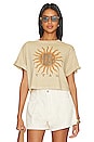 view 1 of 4 T-SHIRT CROPPED BOYFRIEND MOAB SUN in Sand