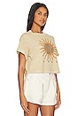 view 2 of 4 T-SHIRT CROPPED BOYFRIEND MOAB SUN in Sand