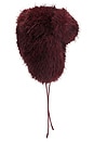 view 4 of 4 Cher Hat in Vino Rosso