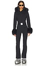 view 1 of 4 Angele Faux Border Ski Suit in Black