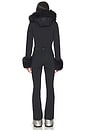 view 3 of 4 Angele Faux Border Ski Suit in Black