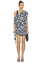 view 1 of 5 Rosetta Dress in Black & White