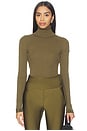 view 1 of 5 Mira Long Sleeve Knit Sweater in Dark Olive