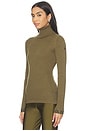 view 2 of 5 Mira Long Sleeve Knit Sweater in Dark Olive