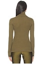 view 3 of 5 Mira Long Sleeve Knit Sweater in Dark Olive