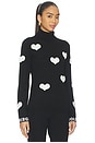 view 2 of 4 Bacio Long Sleeve Knit Sweater in Black & White