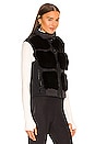 view 3 of 5 Chic Faux Fur Vest in Black