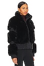 view 3 of 5 Furry Ski Jacket in Black