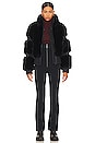 view 5 of 5 Furry Ski Jacket in Black