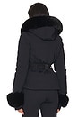 view 5 of 7 Giselle Softshell Down Jacket With Fur Cuffs in Black