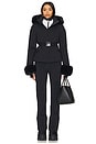 view 6 of 7 Giselle Softshell Down Jacket With Fur Cuffs in Black