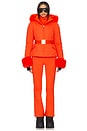 view 6 of 7 Giselle Softshell Down Jacket With Fur Cuffs in Orange