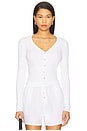 view 1 of 4 Rib Crop Cardi in White