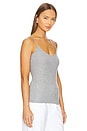 view 2 of 4 Ribbed Cami in Heather Grey