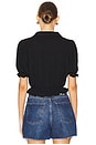 view 3 of 4 BLUSA PEASANT in Black