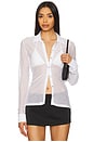 view 1 of 5 BLUSA TIPO ARRASTÃO in White
