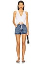 view 4 of 4 Ruched Summer Top in White
